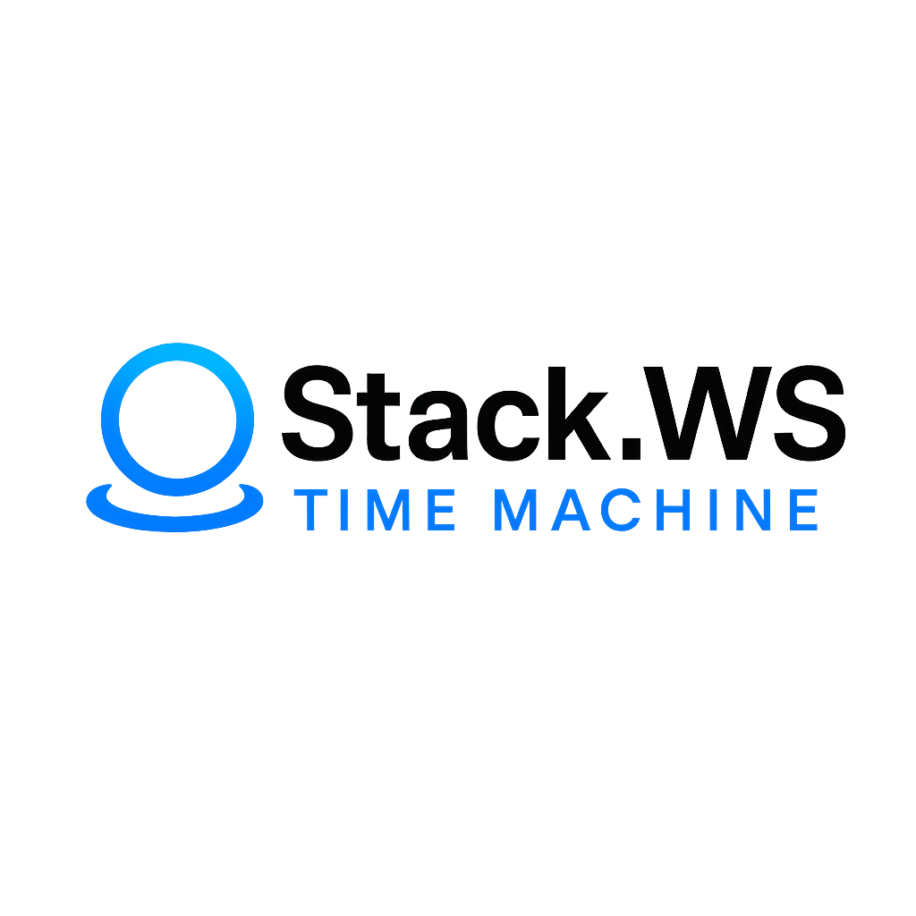 Stack.WS – Time Machine Logo
